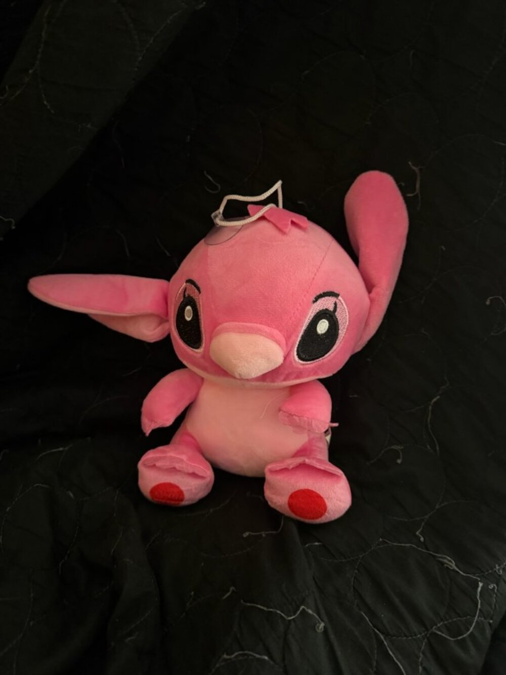 Disney Angel Pink Plush 8” Suction Cup Hanging Lilo & Stitch Stuffed Toy